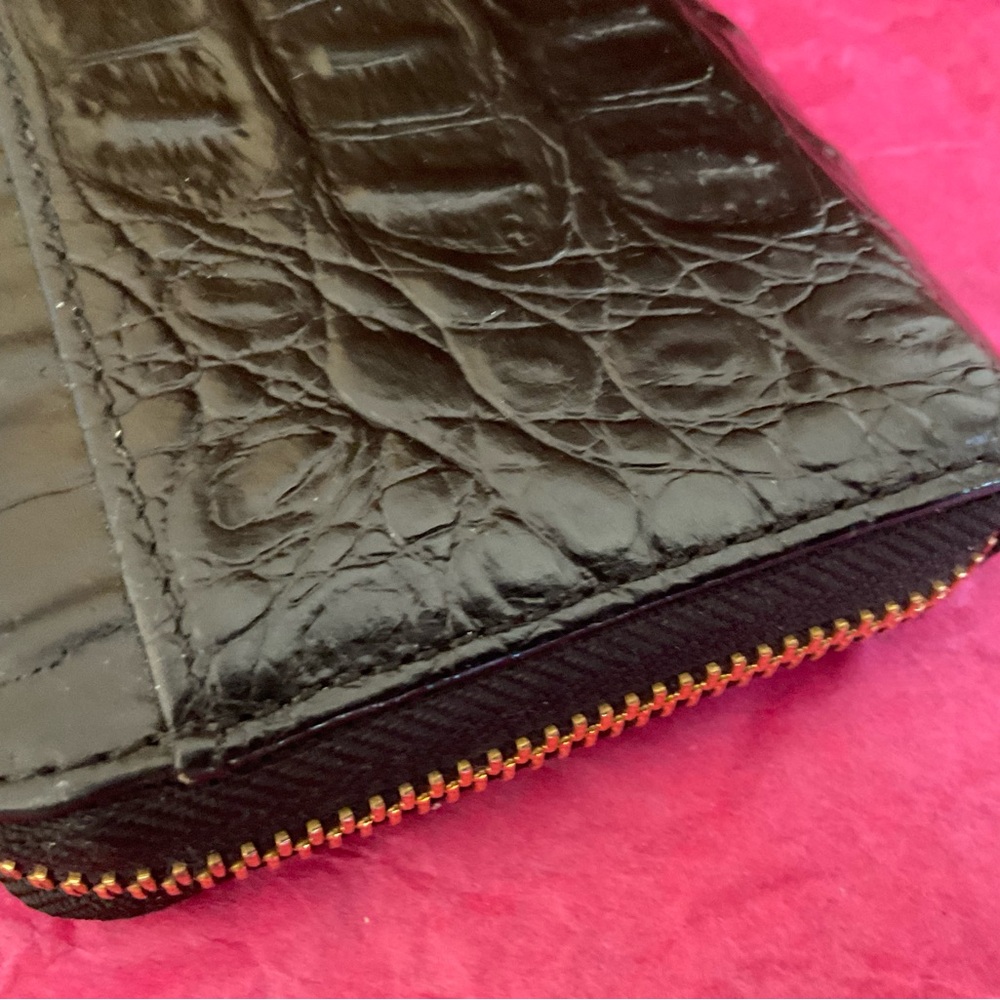 Kate Spade Black Croc Embossed Wallet - Picture 5 of 8